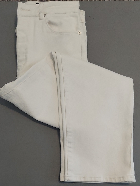 Blank NYC Denim - Women's BlankNYC The Baxter Off White Button Fly Straight Leg Jeans Size 29